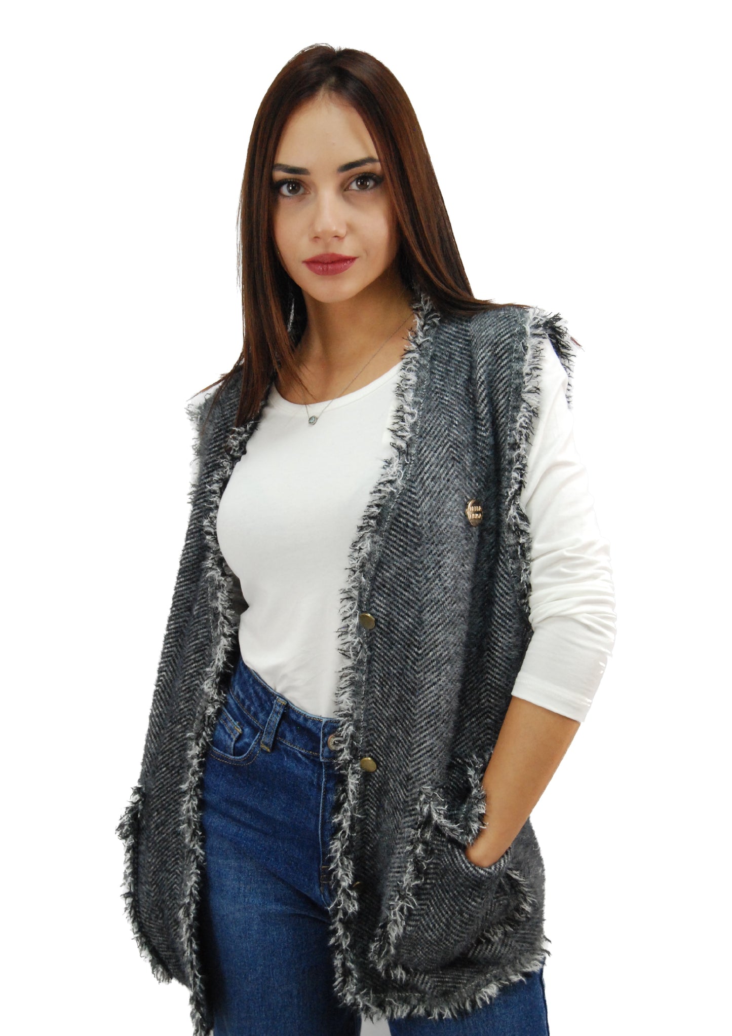 Gilet con Frange