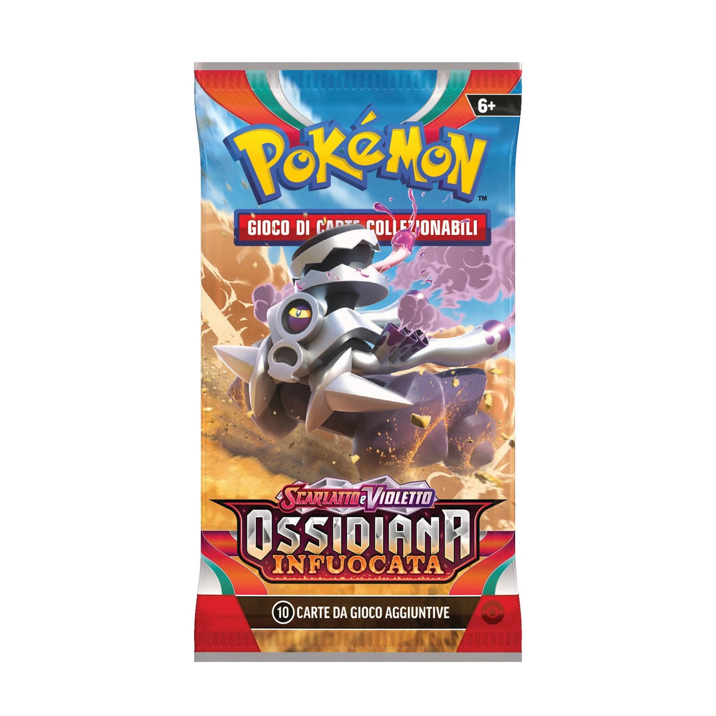 Carte Pokémon - Scarlatto & Violetto Ossidiana Infuocata (Busta da 10 carte)