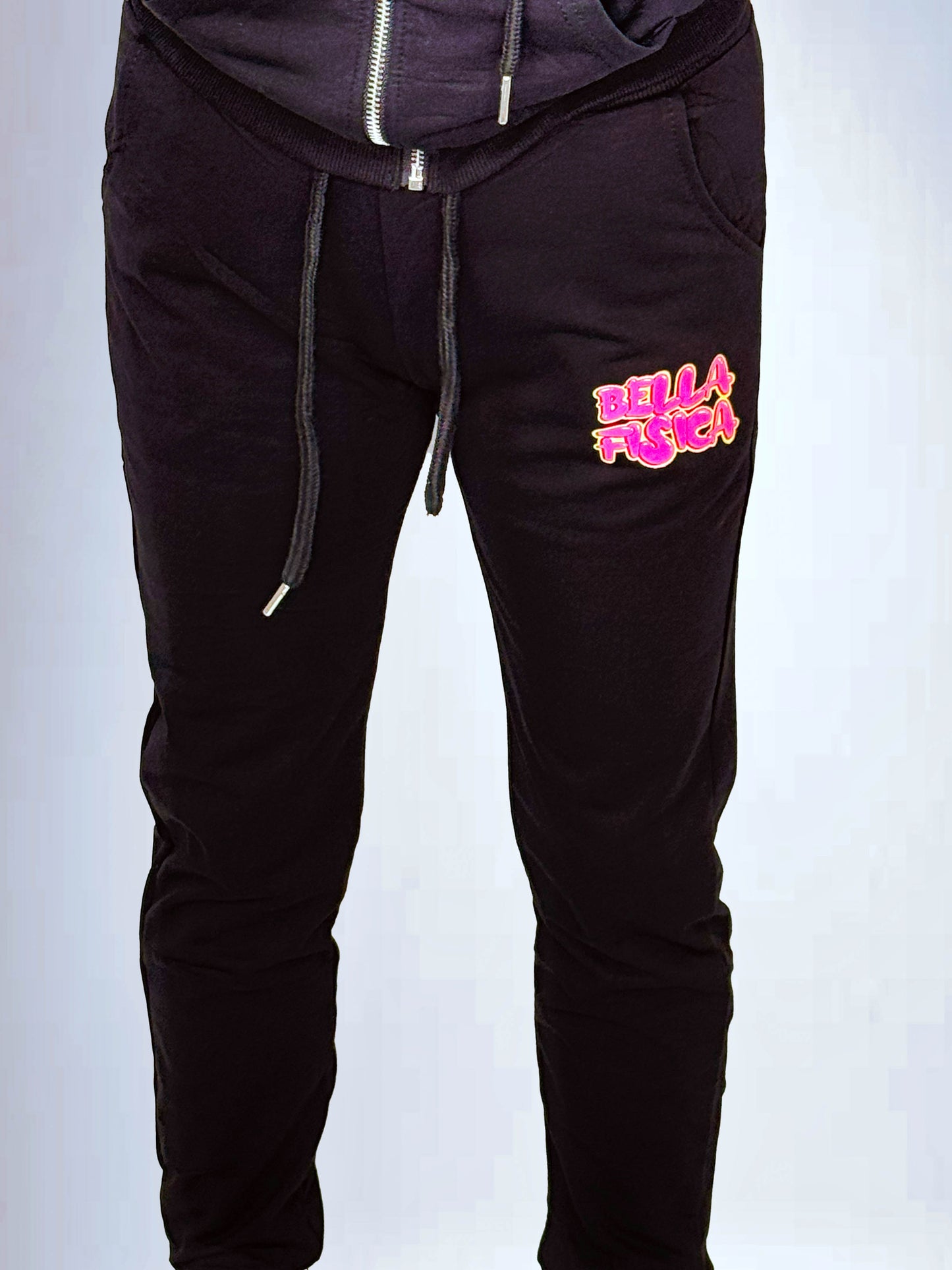 Pantaloni Jogger con Logo in Rilievo: "Bella Fisica"