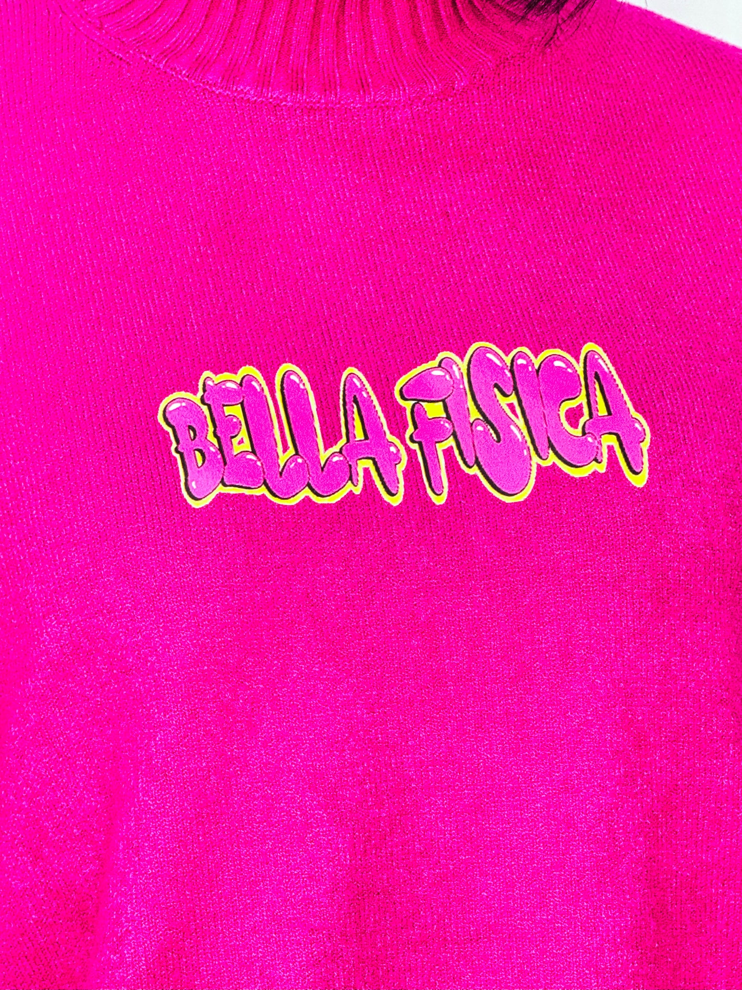 Maglione a Collo Alto con Accento Logo