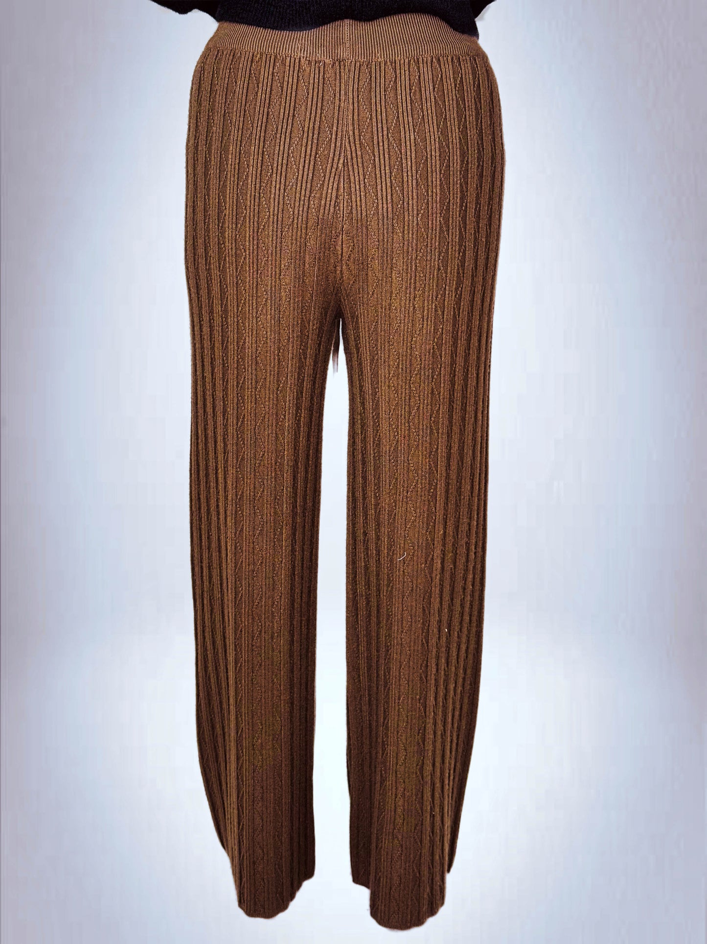 Pantaloni Palazzo in Tessuto Lurex