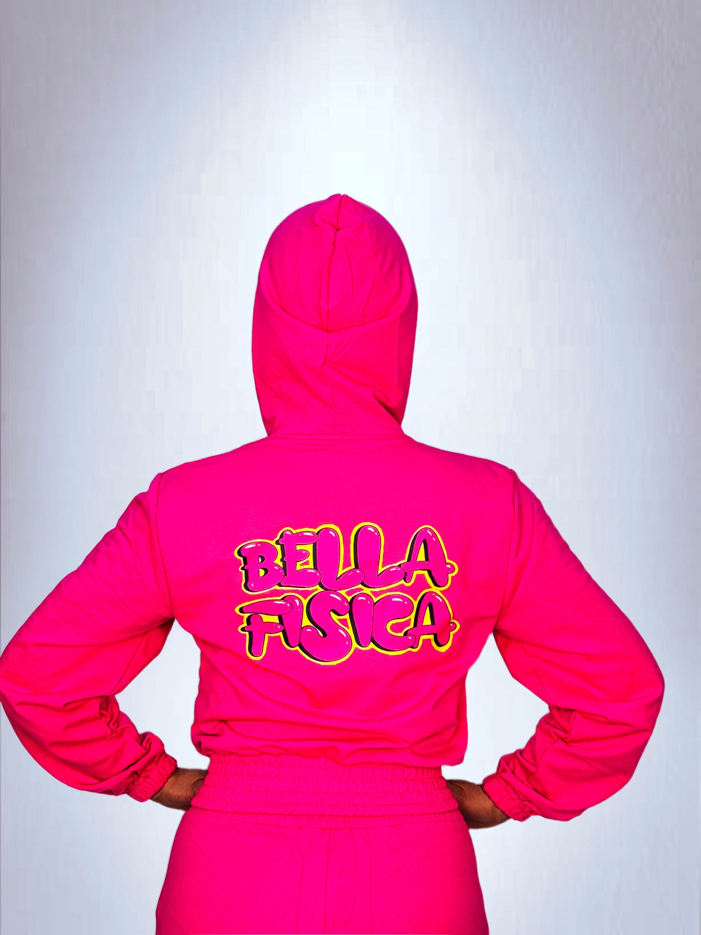 Felpa Zip-Up con Logo "Bella Fisica"