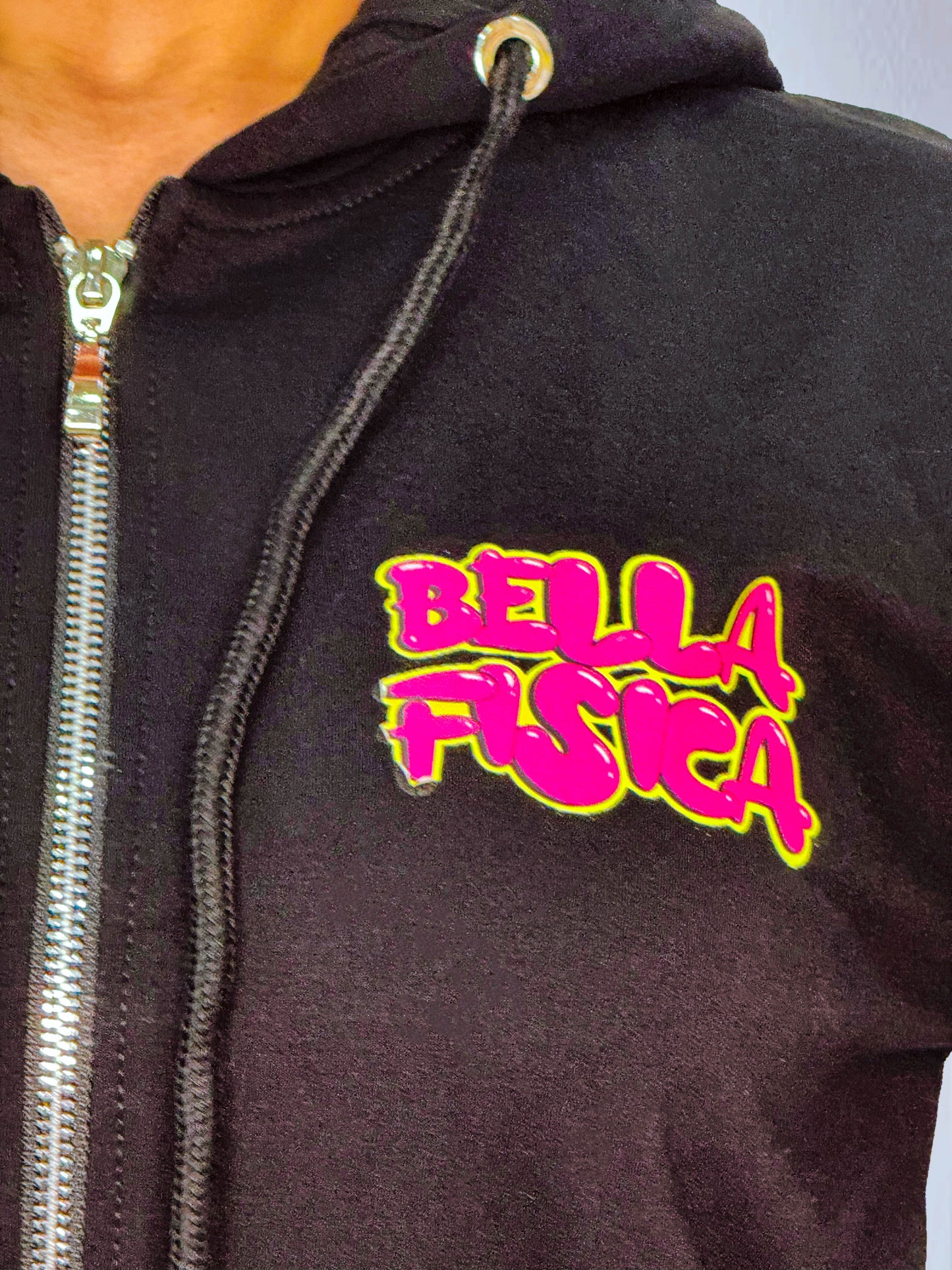 Felpa Zip-Up con Logo "Bella Fisica"