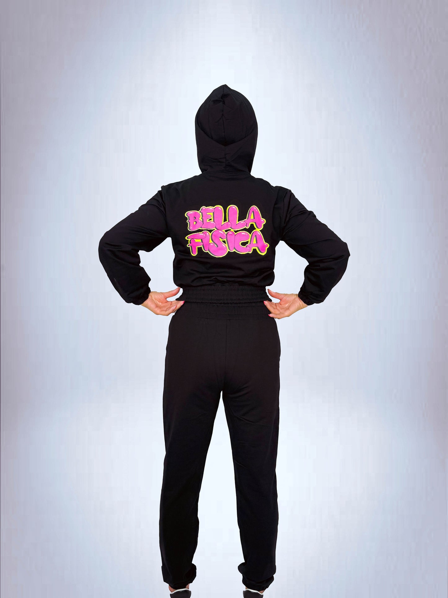 Felpa Zip-Up con Logo "Bella Fisica"